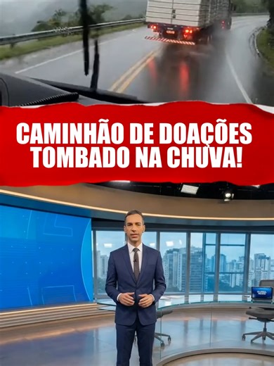 😱 CAMINHÃO DE DOAÇÕES TOMBADO NA CHUVA! Colchões voando na Zona da Mata | Sem vítimas graves #fy #foryou #chuvasfortes😥 #fbyツ #jf #zonadamatamg #ChuvaMG #ZonaDaMata #DoacoesMG #AcidenteRodoviario #MinasGerais
