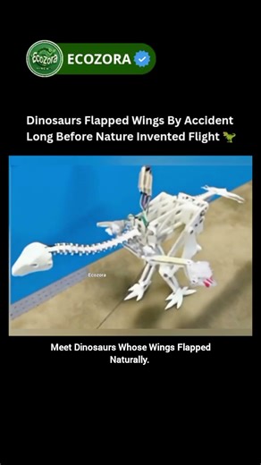 Dinosaurs Flapped Wings Before Flight Existed🦖🤯 #science #dinosaurs #virel