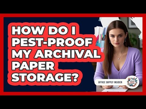 How Do I Pest-Proof My Archival Paper Storage?