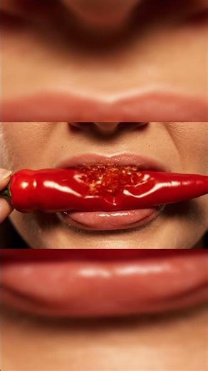 WARNING: The Loudest & Spiciest ASMR Bite 🌶️#asmr #relaxing