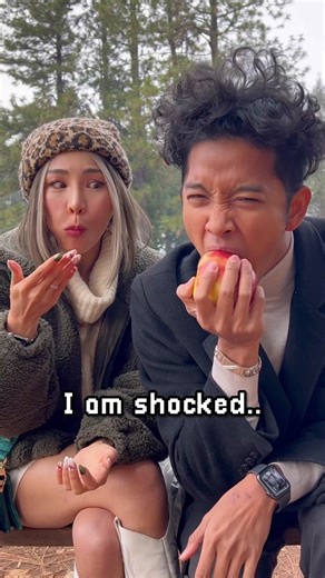 RARE APPLE TASTE TEST 🍎👅 #rareapple #rareapples #tastetest #applehill #applehillfarm #fruittaste #fruittastetest #fruittastesgood #cosmiccrisp #fairycore