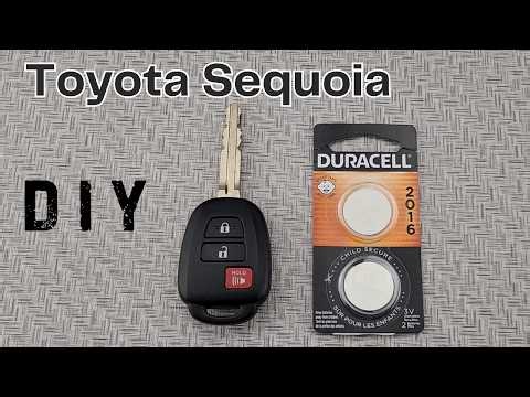 How to DIY Replace or Change a 2018-2019 Toyota Sequoia Key Fob Remote Battery