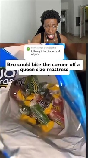 Why he eating them like that?