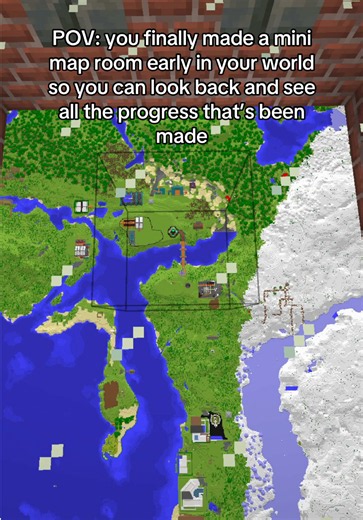 Minecraft two week phase: how to build a mini map room and track progress