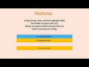 22 06 20 Year 4 English - Features of a Persuasive Text