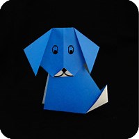 Easy Origami Dog - Make-Origami.com
