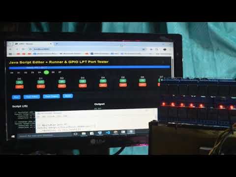 JS Runner + LPT GPIO Tester (with Integrated Editor) | Golang Project