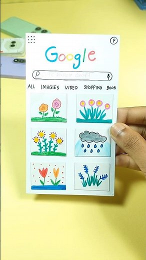 paper google search 🖐️✨ #shorts #craft