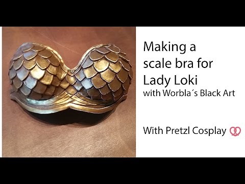 COSPLAY TUTORIAL - How to make Lady Loki scale BREASTPLATE with BLACK WORBLA
