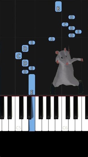 Rat Dance | EASY Piano Tutorial #ratdance #piano #pianocover #easypiano #pianotutorial
