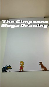 The Simpsons mega drawing starts here! 80 Simpson characters on one A3 piece of paper. #TheSimpsons