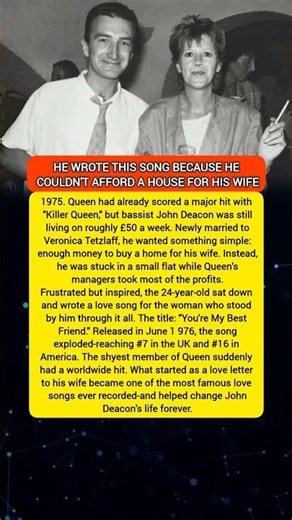 He Wrote This Song Because He Couldn't Afford a House for His Wife 💔🎵 #shorts #hollywood #JohnDeacon