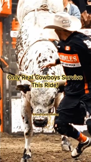 Only Real Cowboys Survive This Ride! #rodeo #bullriding #cowboys