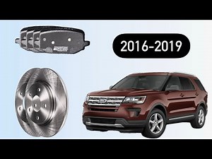 How to change rear brake pads and rotors on 2016-2019 Ford explorer