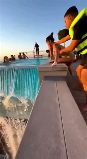 Shattering Heights: The Glass Pool Challenge”