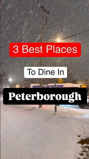 Best places to dine in Peterborough Ontario Canada