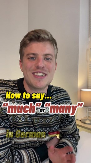 Learn How to Use 'Much' and 'Many' in German with Niklas