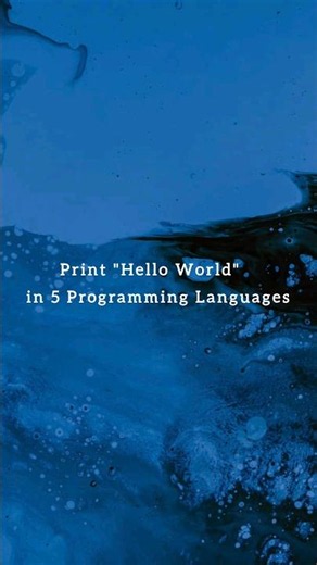 "Hello, World!" in 5 programming languages. Which one is your favorite?#Shorts #Coding #Zyphocode