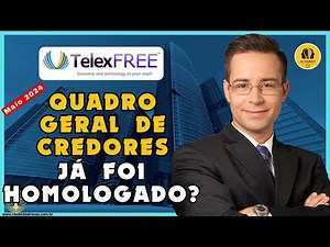 Notícias Telexfree Maio 2024. O que é o Quadro Geral de Credores? Ele já foi homologado? O que muda?