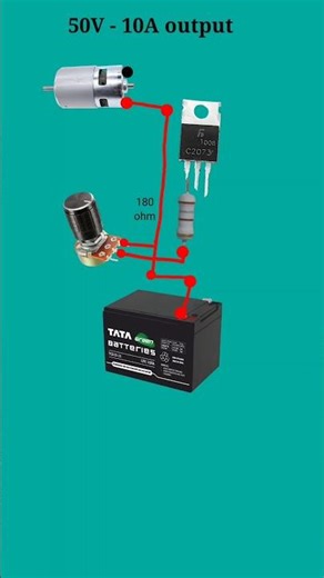 10 amp voltage regulator circuit // #shortvideo