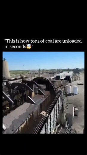 EVOX on Instagram: "Coal trains don’t unload manually—massive machines do the heavy lifting. Using a rotary dumper, each wagon is locked in place and rotated 180° to dump the coal in seconds. Conveyors then carry it to storage yards or power plants. This system saves time, reduces labor, and handles thousands of tons with precision. A powerful look at modern industrial engineering in action. . . . . . . . . Copyright Disclaimer: All footage belongs to its rightful owners and is shared under fair