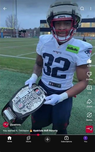 Tre Veyon Henderson #shortvideo #nfl #shorts #youtubeshorts #football #patriots