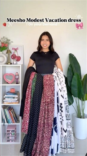 9 Meesho Modest Vacation Dresses 💗✨ #haul #trending #viral #ytshorts #meeshohaul #dresshaul
