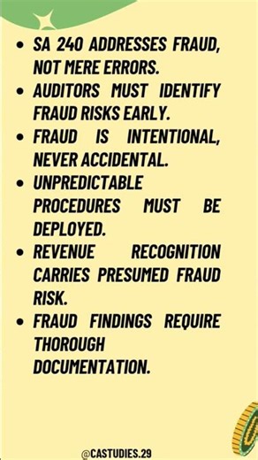 SA 240: Auditor’s Fraud Duties Explained