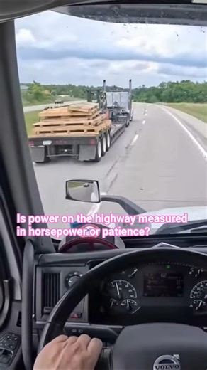 POV Truck Driving USA | Flatbed Truck Overtakes at 75 MPH | Highway Vibes #shorts