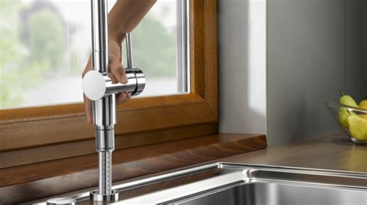 Watch Blanco Linus-S Vario Kitchen Tap Metallic Surface Chrome High-Pressure, silver, 514023 on Amazon Live