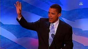 Remember when America first met Barack Obama? Exactly 12 years ago Obama gave a barn burning speech at the 2004 DNC in Boston. More coverage: http://nbcnews.to/2aaLKj0 | NBC News