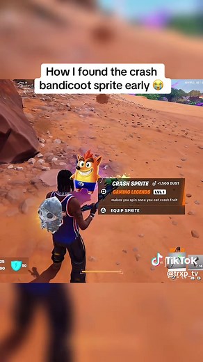 Crash Bandicoot sprite Fortnite: How to find the Crash sprite early