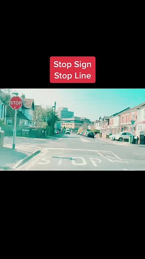 Understanding the Meaning of a Stop Sign and Stop Line