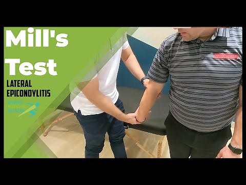 Mill’s Test (for Lateral Epicondylitis)