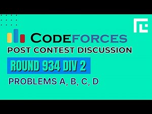 Codeforces Round 934 | Video Solutions - A to D | by Gaurish Baliga | TLE Eliminators
