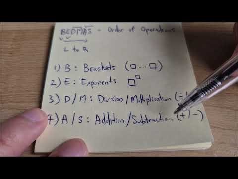 Order of Operations - BEDMAS (Number Basics)