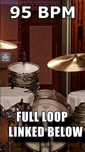 Neo Soul Hip Hop 95 BPM Drum Loop | Tight Room Sound 🥁 #shorts #drumloop