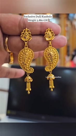 22k Gold earrings designs #earrings #gold #jewellery #shorts #viralshorts #shortsfeed #kanbala