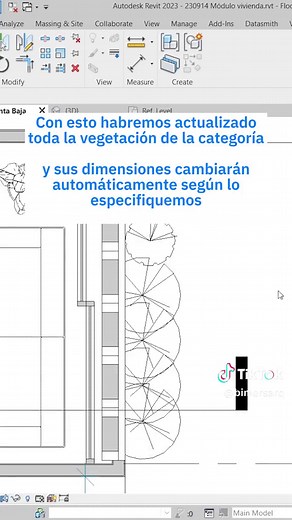 Creación y edición de vegetación en Revit