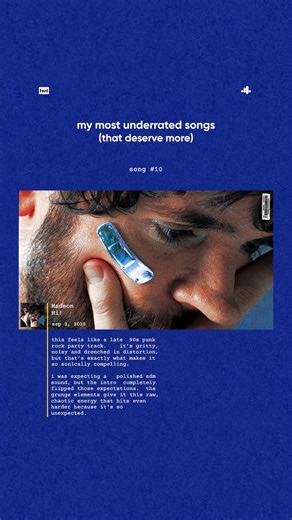 listenwithdavid 🎶 on Instagram: "Underrated songs that deserve more _ song #10 “Hi!” by @madeon messy, nostalgic, and unforgettable. underrated gem of the week ✨ #underrated #song #series #madeon #viralsongs #newsingle #newmusic #onrepeat #nowplaying #edm #y2k #electronicmusic #listenwithdavid"