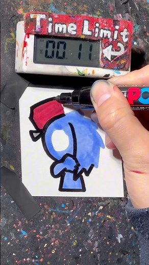 【ASMR】Drawing Boyfriend(Sprunki) in 40 Sec