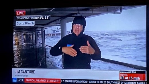 Where's Jim Cantore? He's in SW FL very close to Lee and Collier counties covering Milton