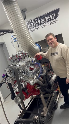Aaron Stapleton on Instagram: "CRAZY BIG BLOCK BLOWER MOTOR 🔥 WE DONT ONLY DO RACE CARS THIS IS A STREET DRIVEN 800+ HP PUMP GAS BEAST! #bigblockchevy #automotive #enginebuild #musclecars #hotrodshop"