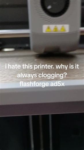 Flashforge ad5x keeps clogging. what is the secret to have a successful print? #flashforge#3dprinting