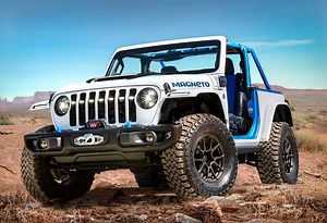 54K views · 407 reactions | Based on a two-door 2020 Jeep® Wrangler Rubicon, the Jeep Magneto concept is a fully capable battery-electric vehicle that is stealthy, quiet, quick and an unmistakable rock-climbing force. | Stellantis North America | Facebook