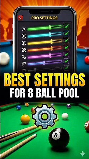 Best 8 Ball Pool App Settings 🔥 Perfect Aim & Control (Pro Setup)
