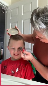 Dyeing my sons eyebrows! | Four Nine