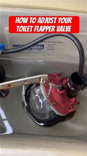 How to adjust your toilet flapper. Full video on my channel #shorts #toilet #diy