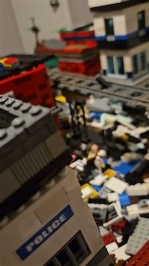 #LegoShorts Police Station Prison 3F Build #legocitybuild #ytshorts #legocity (12/20/25)