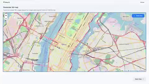 Alguien acaba de fulminar a la industria de visualización urbana 3D.Repo en GitHub. Le metes una ciudad y te escupe el modelo 3D con edificios y calles desde OpenStreetMap. Exporta GLB. MIT. Sin login, sin API key.